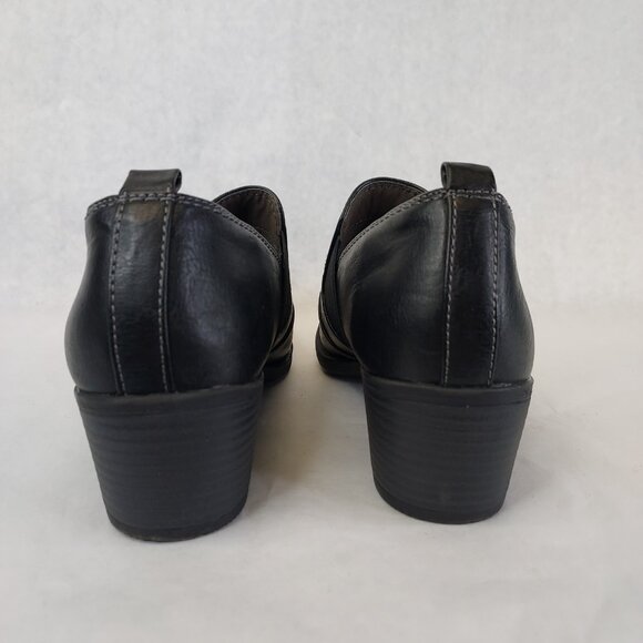 EuroSoft Alena Loafer Women's 9.5 Black Ankle Boot Slip On Heel Comfort Western - Picture 6 of 16
